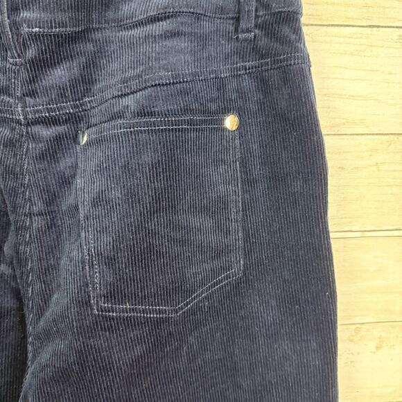 Staud Grayson Corduroy Wide Leg Pant Navy Size 8 - Picture 8 of 9